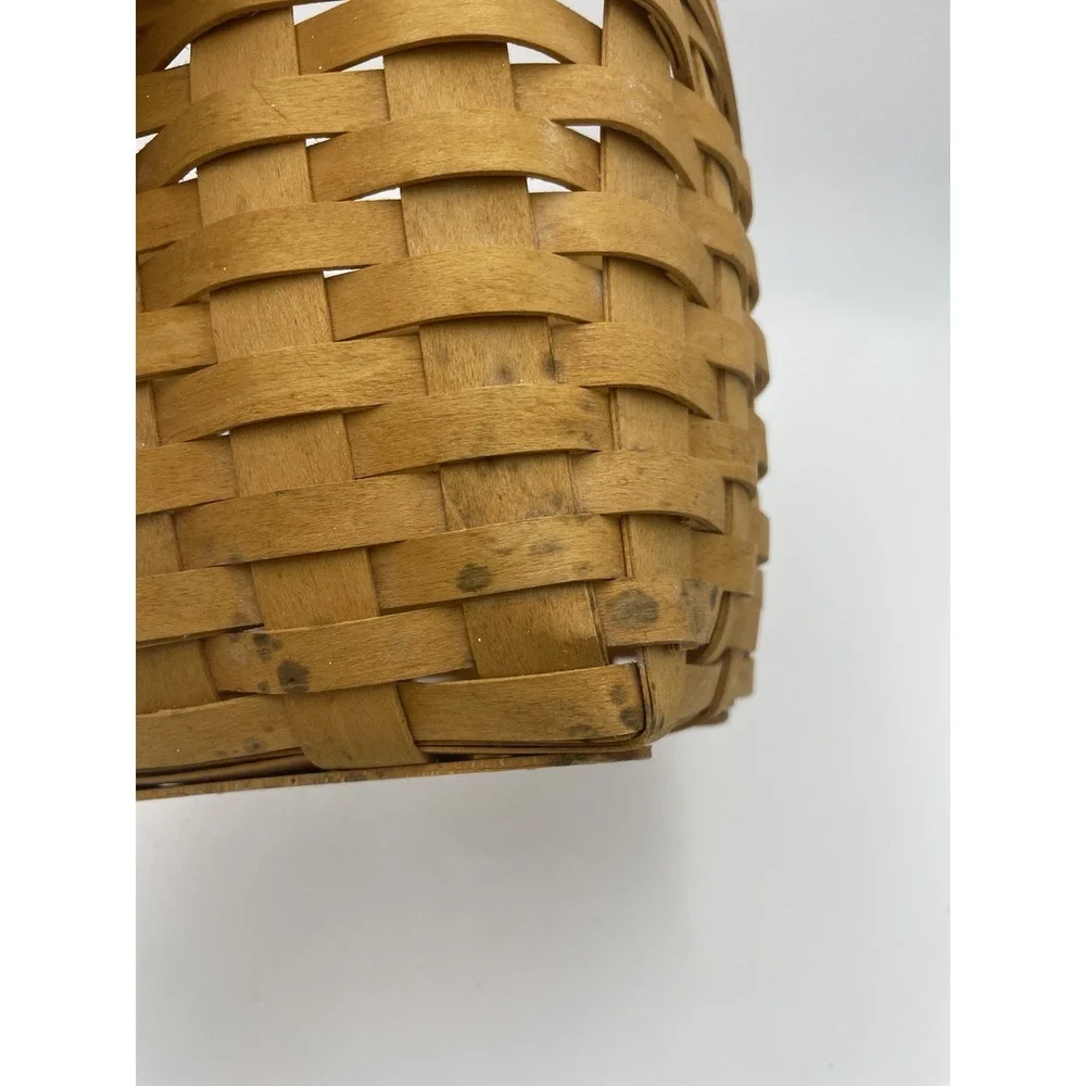Vintage‎ Longaberger Handwoven Rectangular Basket Signed 1999